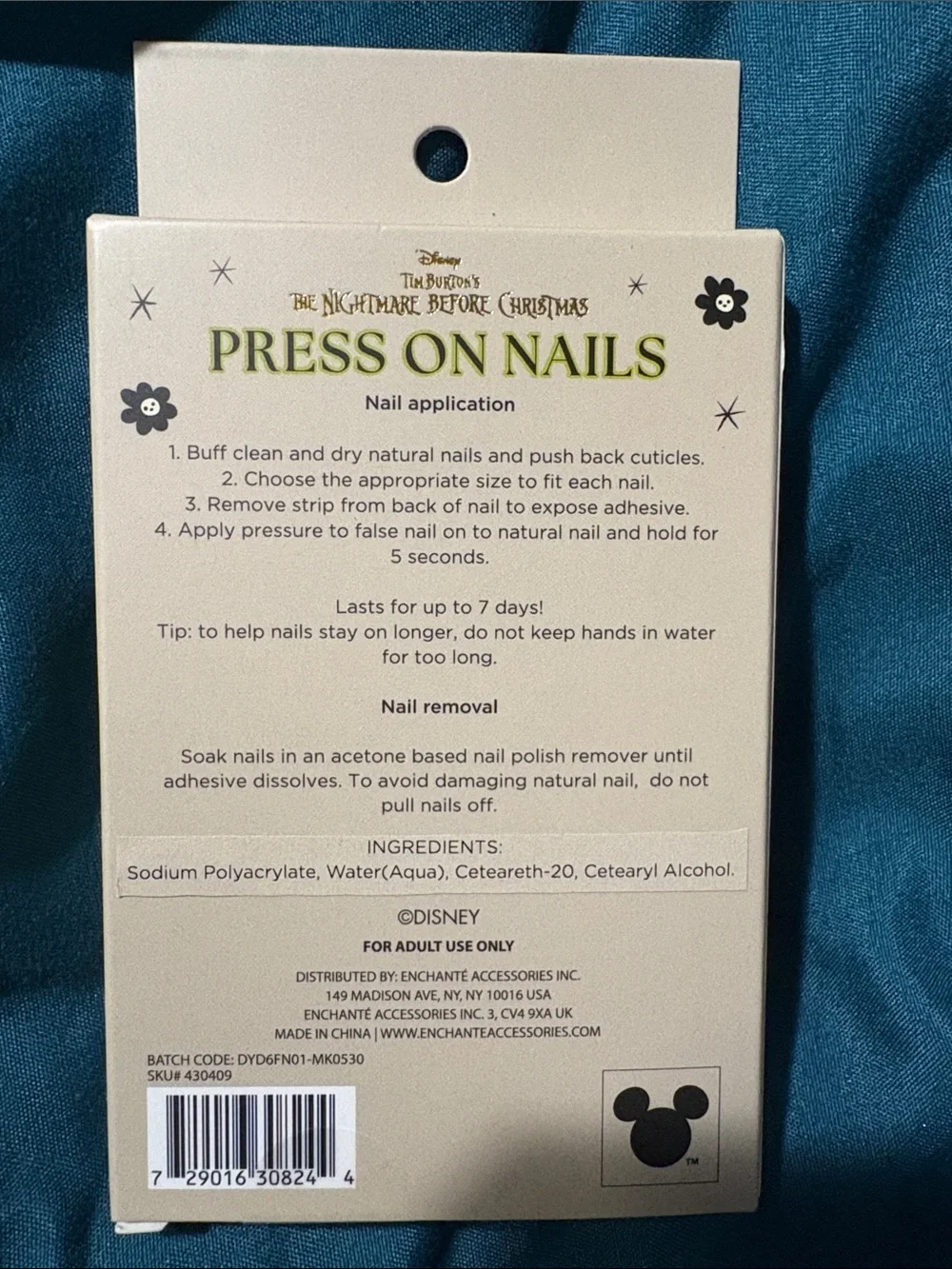 Disney’s Nightmare Before Christmas - Press On Nails (12 Count)